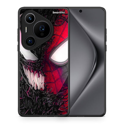 Θήκη Huawei Pura 70 Pro / 70 Pro+ SpiderVenom PopArt από τη Smartfits με σχέδιο στο πίσω μέρος και μαύρο περίβλημα | Huawei Pura 70 Pro / 70 Pro+ SpiderVenom PopArt case with colorful back and black bezels