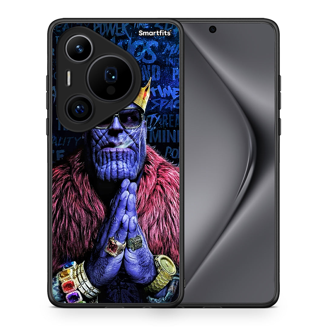 Θήκη Huawei Pura 70 Pro / 70 Pro+ Thanos PopArt από τη Smartfits με σχέδιο στο πίσω μέρος και μαύρο περίβλημα | Huawei Pura 70 Pro / 70 Pro+ Thanos PopArt case with colorful back and black bezels