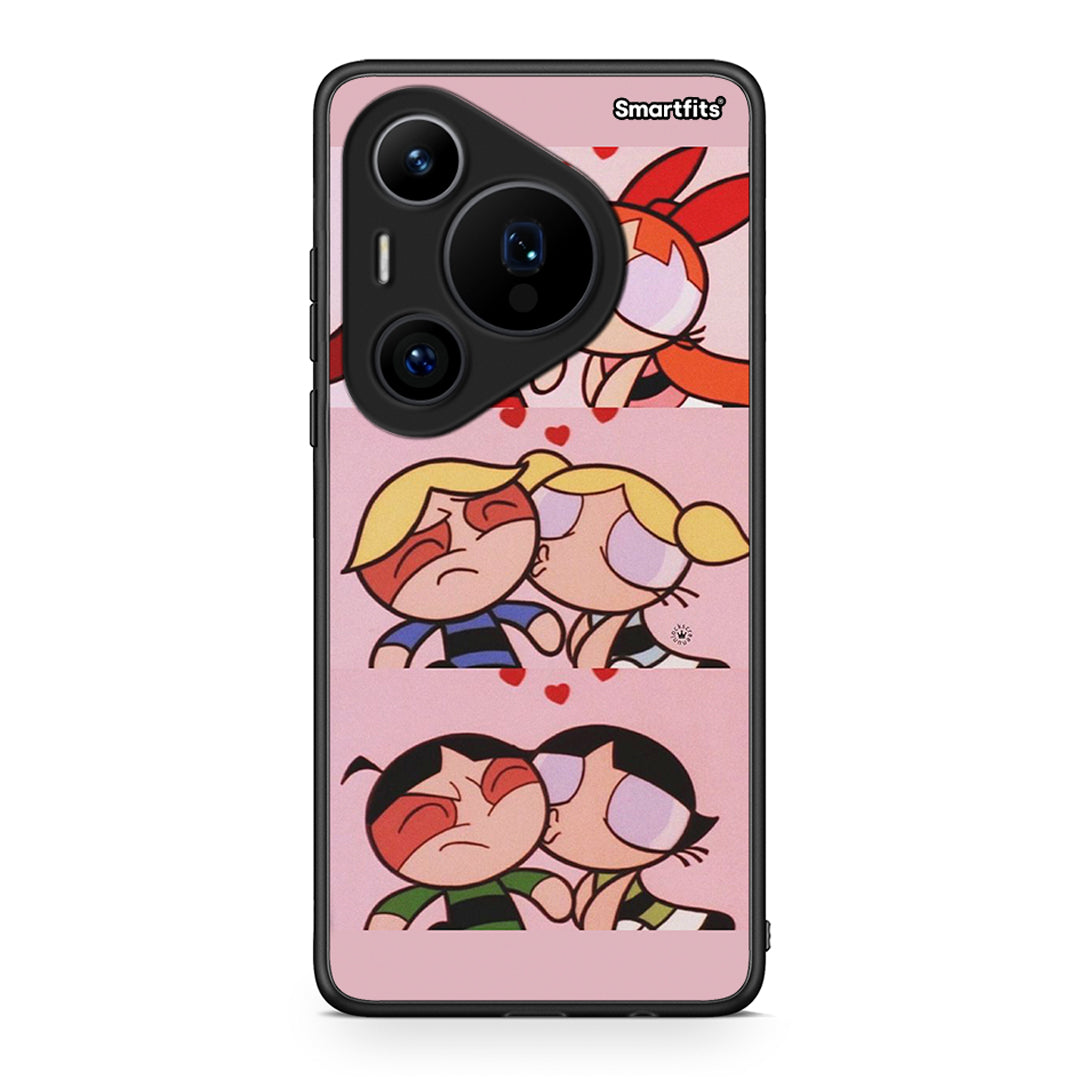 Huawei Pura 70 Pro / 70 Pro+ Puff Love Θήκη Αγίου Βαλεντίνου από τη Smartfits με σχέδιο στο πίσω μέρος και μαύρο περίβλημα | Smartphone case with colorful back and black bezels by Smartfits