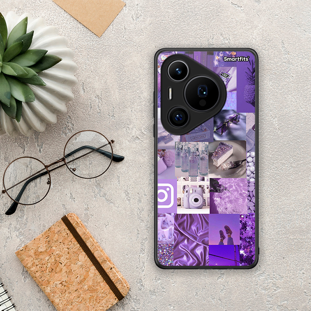 Purple Aesthetic Collage - Huawei Pura 70 Pro / 70 Pro+ θήκη