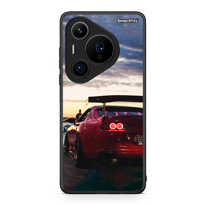 Huawei Pura 70 Pro / 70 Pro+ Racing Supra θήκη από τη Smartfits με σχέδιο στο πίσω μέρος και μαύρο περίβλημα | Smartphone case with colorful back and black bezels by Smartfits