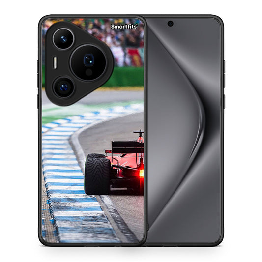 Θήκη Huawei Pura 70 Pro / 70 Pro+ Racing Vibes από τη Smartfits με σχέδιο στο πίσω μέρος και μαύρο περίβλημα | Huawei Pura 70 Pro / 70 Pro+ Racing Vibes case with colorful back and black bezels