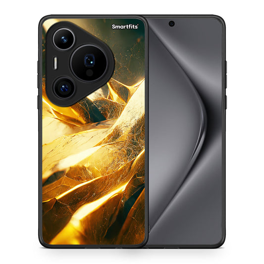 Θήκη Huawei Pura 70 Pro / 70 Pro+ Real Gold από τη Smartfits με σχέδιο στο πίσω μέρος και μαύρο περίβλημα | Huawei Pura 70 Pro / 70 Pro+ Real Gold case with colorful back and black bezels