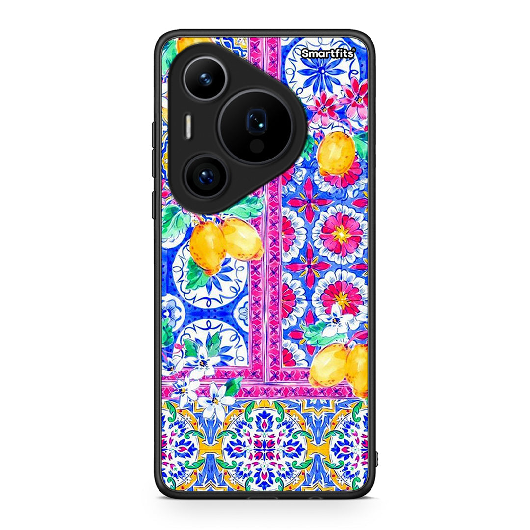 Huawei Pura 70 Pro / 70 Pro+ Retro Spring θήκη από τη Smartfits με σχέδιο στο πίσω μέρος και μαύρο περίβλημα | Smartphone case with colorful back and black bezels by Smartfits
