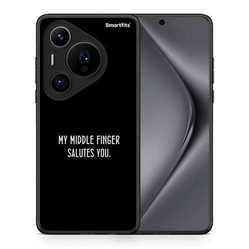 Θήκη Huawei Pura 70 Pro / 70 Pro+ Salute από τη Smartfits με σχέδιο στο πίσω μέρος και μαύρο περίβλημα | Huawei Pura 70 Pro / 70 Pro+ Salute case with colorful back and black bezels