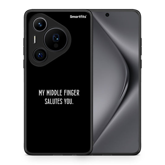 Θήκη Huawei Pura 70 Pro / 70 Pro+ Salute από τη Smartfits με σχέδιο στο πίσω μέρος και μαύρο περίβλημα | Huawei Pura 70 Pro / 70 Pro+ Salute case with colorful back and black bezels