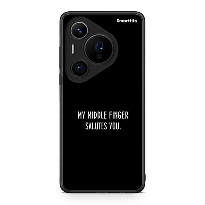 Huawei Pura 70 Pro / 70 Pro+ Salute θήκη από τη Smartfits με σχέδιο στο πίσω μέρος και μαύρο περίβλημα | Smartphone case with colorful back and black bezels by Smartfits