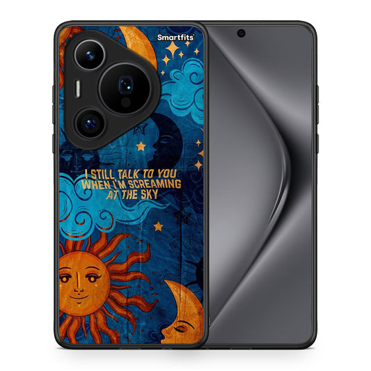 Θήκη Huawei Pura 70 Pro / 70 Pro+ Screaming Sky από τη Smartfits με σχέδιο στο πίσω μέρος και μαύρο περίβλημα | Huawei Pura 70 Pro / 70 Pro+ Screaming Sky case with colorful back and black bezels