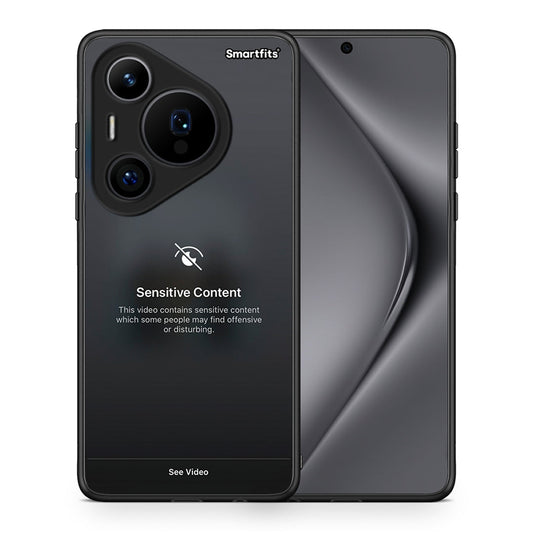 Θήκη Huawei Pura 70 Pro / 70 Pro+ Sensitive Content από τη Smartfits με σχέδιο στο πίσω μέρος και μαύρο περίβλημα | Huawei Pura 70 Pro / 70 Pro+ Sensitive Content case with colorful back and black bezels