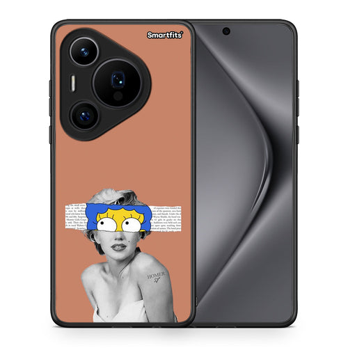 Θήκη Huawei Pura 70 Pro / 70 Pro+ Sim Merilyn από τη Smartfits με σχέδιο στο πίσω μέρος και μαύρο περίβλημα | Huawei Pura 70 Pro / 70 Pro+ Sim Merilyn case with colorful back and black bezels