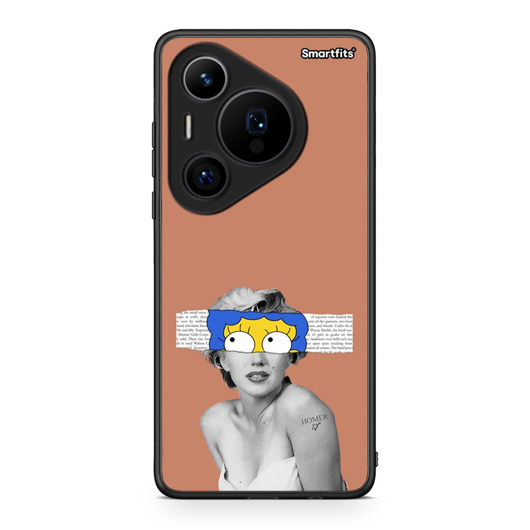 Huawei Pura 70 Pro / 70 Pro+ Sim Merilyn θήκη από τη Smartfits με σχέδιο στο πίσω μέρος και μαύρο περίβλημα | Smartphone case with colorful back and black bezels by Smartfits