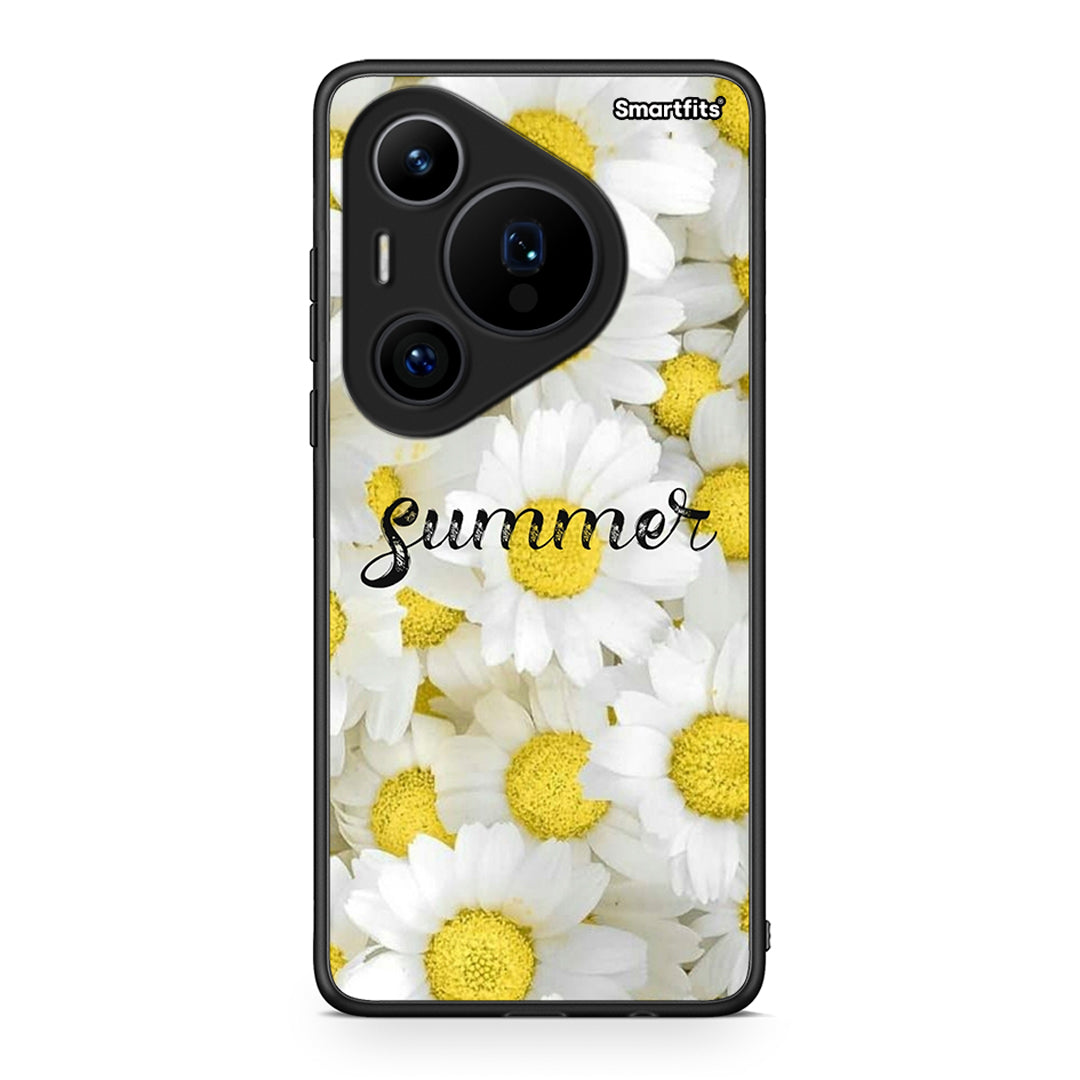 Huawei Pura 70 Pro / 70 Pro+ Summer Daisies Θήκη από τη Smartfits με σχέδιο στο πίσω μέρος και μαύρο περίβλημα | Smartphone case with colorful back and black bezels by Smartfits