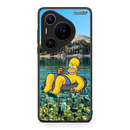 Huawei Pura 70 Pro / 70 Pro+ Summer Happiness Θήκη από τη Smartfits με σχέδιο στο πίσω μέρος και μαύρο περίβλημα | Smartphone case with colorful back and black bezels by Smartfits