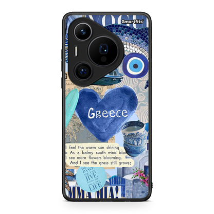 Huawei Pura 70 Pro / 70 Pro+ Summer In Greece Θήκη από τη Smartfits με σχέδιο στο πίσω μέρος και μαύρο περίβλημα | Smartphone case with colorful back and black bezels by Smartfits