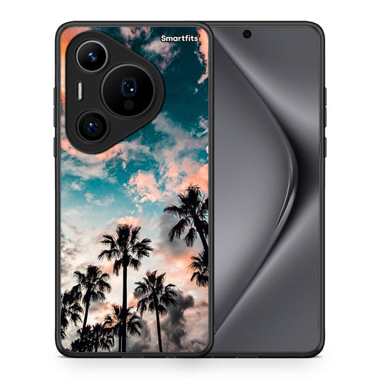 Θήκη Huawei Pura 70 Pro / 70 Pro+ Sky Summer από τη Smartfits με σχέδιο στο πίσω μέρος και μαύρο περίβλημα | Huawei Pura 70 Pro / 70 Pro+ Sky Summer case with colorful back and black bezels