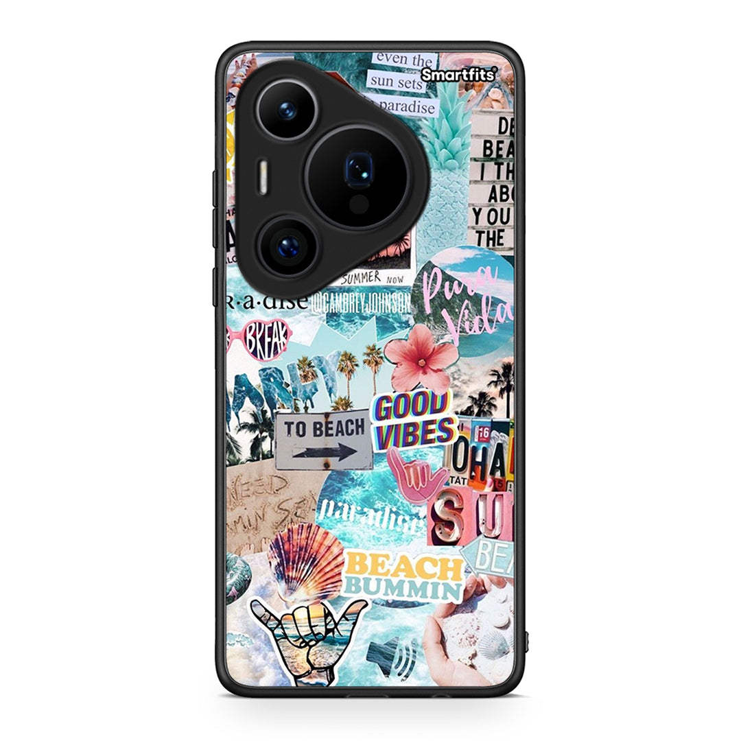 Huawei Pura 70 Pro / 70 Pro+ Summer Vibes Θήκη από τη Smartfits με σχέδιο στο πίσω μέρος και μαύρο περίβλημα | Smartphone case with colorful back and black bezels by Smartfits