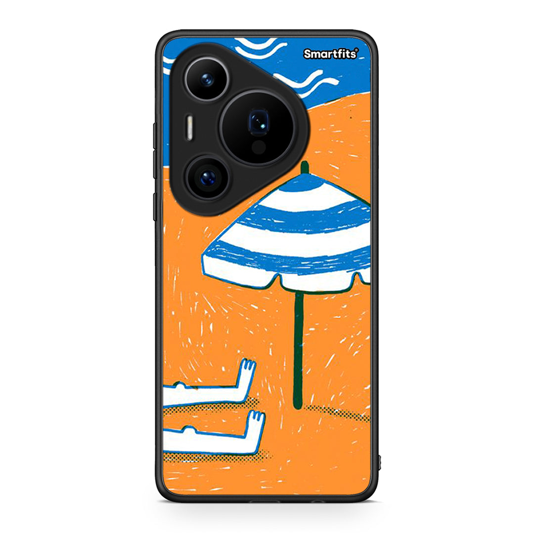 Huawei Pura 70 Pro / 70 Pro+ Summering Θήκη από τη Smartfits με σχέδιο στο πίσω μέρος και μαύρο περίβλημα | Smartphone case with colorful back and black bezels by Smartfits