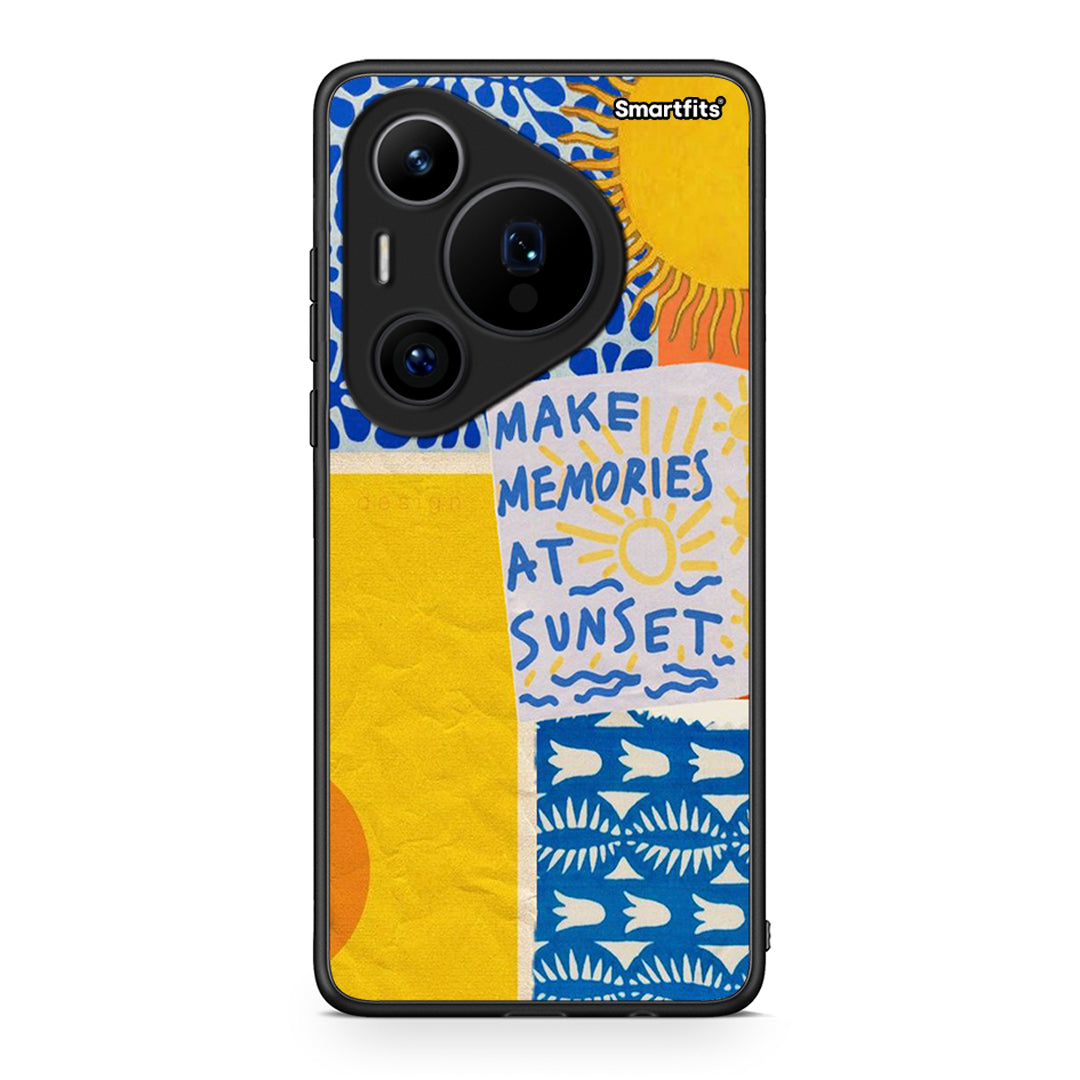 Huawei Pura 70 Pro / 70 Pro+ Sunset Memories Θήκη από τη Smartfits με σχέδιο στο πίσω μέρος και μαύρο περίβλημα | Smartphone case with colorful back and black bezels by Smartfits