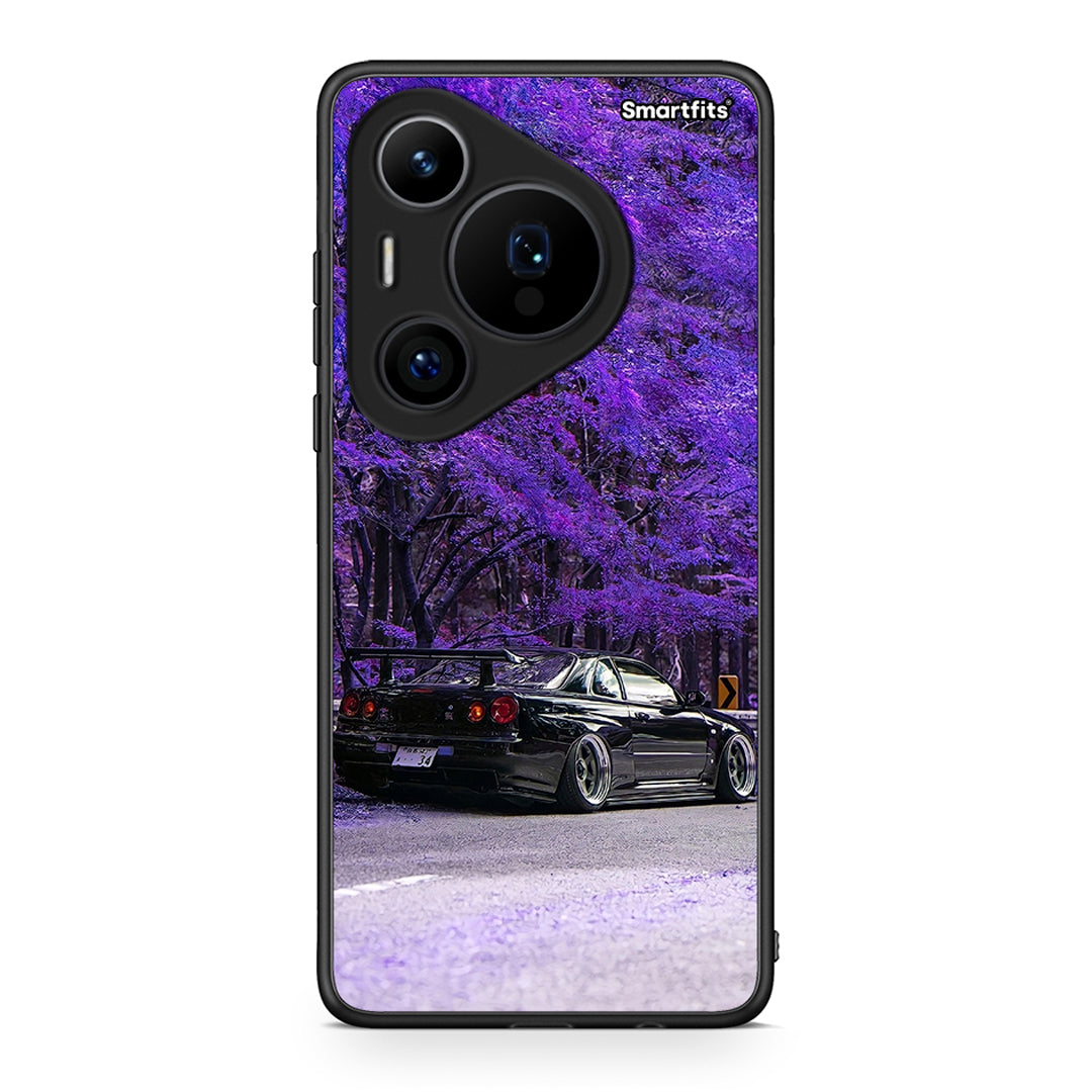 Huawei Pura 70 Pro / 70 Pro+ Super Car Θήκη Αγίου Βαλεντίνου από τη Smartfits με σχέδιο στο πίσω μέρος και μαύρο περίβλημα | Smartphone case with colorful back and black bezels by Smartfits