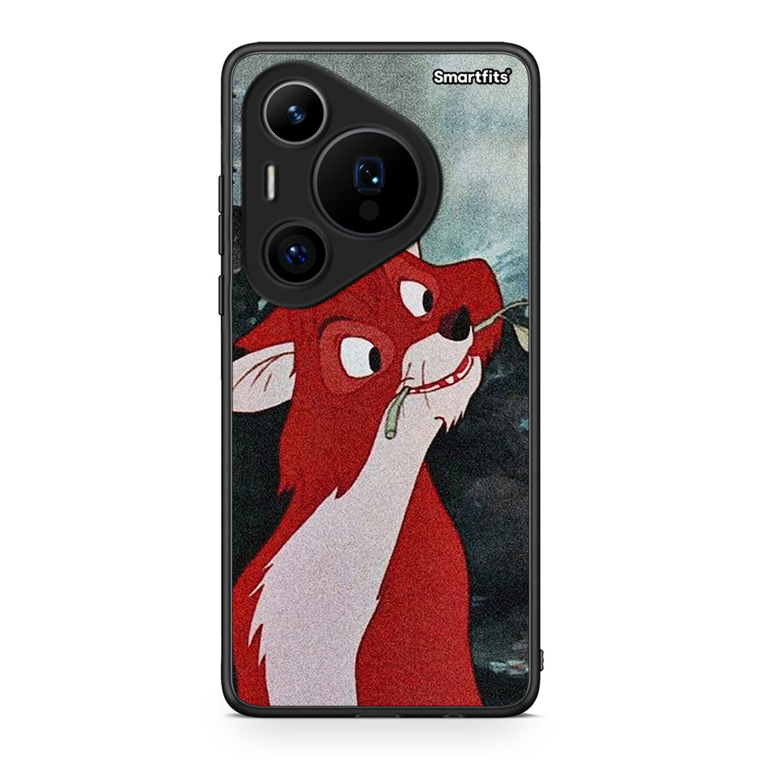 Huawei Pura 70 Pro / 70 Pro+ Tod And Vixey Love 1 θήκη από τη Smartfits με σχέδιο στο πίσω μέρος και μαύρο περίβλημα | Smartphone case with colorful back and black bezels by Smartfits