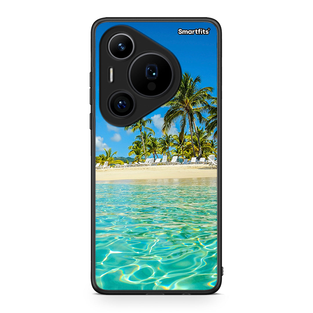 Huawei Pura 70 Pro / 70 Pro+ Tropical Vibes Θήκη από τη Smartfits με σχέδιο στο πίσω μέρος και μαύρο περίβλημα | Smartphone case with colorful back and black bezels by Smartfits