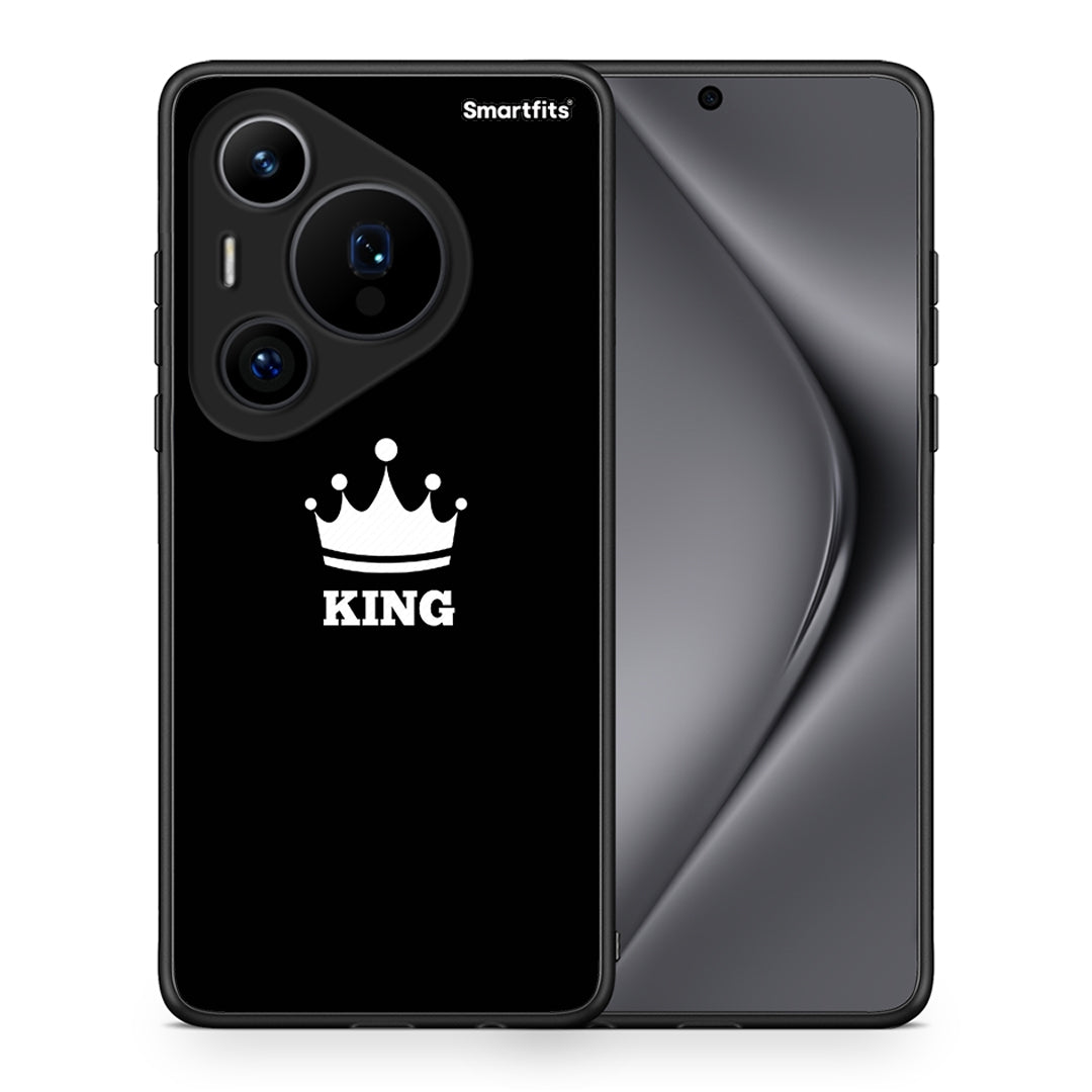 Θήκη Huawei Pura 70 Pro / 70 Pro+ King Valentine από τη Smartfits με σχέδιο στο πίσω μέρος και μαύρο περίβλημα | Huawei Pura 70 Pro / 70 Pro+ King Valentine case with colorful back and black bezels
