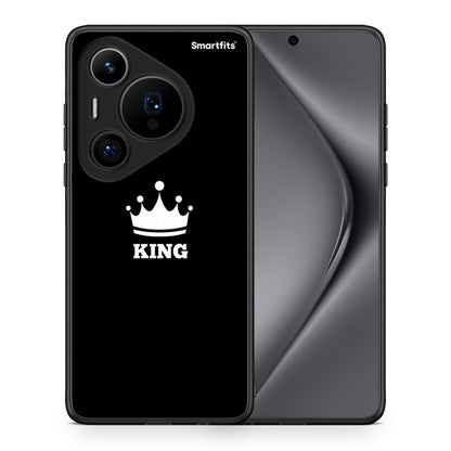 Θήκη Huawei Pura 70 Pro / 70 Pro+ King Valentine από τη Smartfits με σχέδιο στο πίσω μέρος και μαύρο περίβλημα | Huawei Pura 70 Pro / 70 Pro+ King Valentine case with colorful back and black bezels