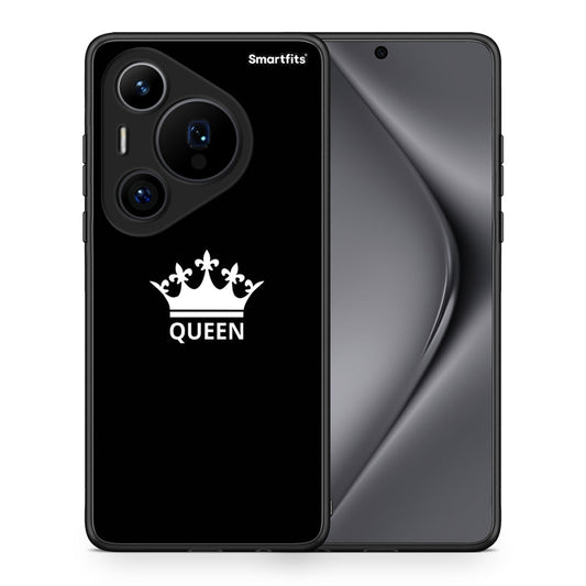 Θήκη Huawei Pura 70 Pro / 70 Pro+ Queen Valentine από τη Smartfits με σχέδιο στο πίσω μέρος και μαύρο περίβλημα | Huawei Pura 70 Pro / 70 Pro+ Queen Valentine case with colorful back and black bezels