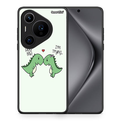 Θήκη Huawei Pura 70 Pro / 70 Pro+ Rex Valentine από τη Smartfits με σχέδιο στο πίσω μέρος και μαύρο περίβλημα | Huawei Pura 70 Pro / 70 Pro+ Rex Valentine case with colorful back and black bezels