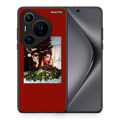 Θήκη Huawei Pura 70 Pro / 70 Pro+ Waiting For Xmas από τη Smartfits με σχέδιο στο πίσω μέρος και μαύρο περίβλημα | Huawei Pura 70 Pro / 70 Pro+ Waiting For Xmas case with colorful back and black bezels