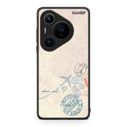 Huawei Pura 70 Pro / 70 Pro+ Where Next Θήκη από τη Smartfits με σχέδιο στο πίσω μέρος και μαύρο περίβλημα | Smartphone case with colorful back and black bezels by Smartfits