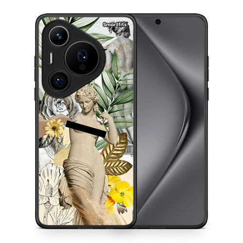 Θήκη Huawei Pura 70 Pro / 70 Pro+ Woman Statue από τη Smartfits με σχέδιο στο πίσω μέρος και μαύρο περίβλημα | Huawei Pura 70 Pro / 70 Pro+ Woman Statue case with colorful back and black bezels