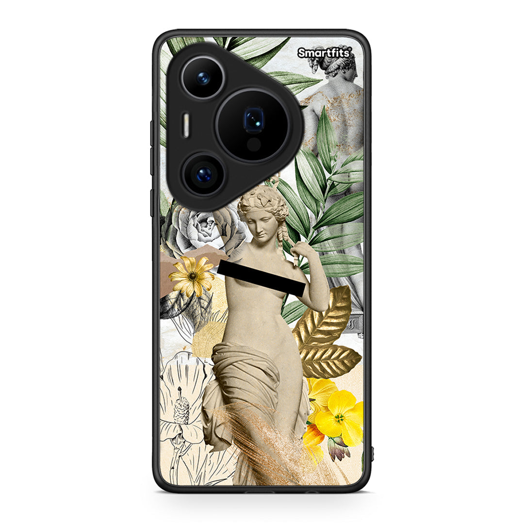 Huawei Pura 70 Pro / 70 Pro+ Woman Statue θήκη από τη Smartfits με σχέδιο στο πίσω μέρος και μαύρο περίβλημα | Smartphone case with colorful back and black bezels by Smartfits