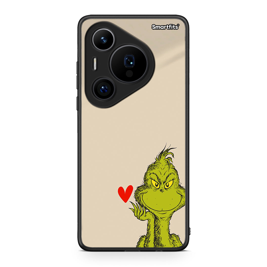 Huawei Pura 70 Pro / 70 Pro+ Xmas Grinch θήκη από τη Smartfits με σχέδιο στο πίσω μέρος και μαύρο περίβλημα | Smartphone case with colorful back and black bezels by Smartfits
