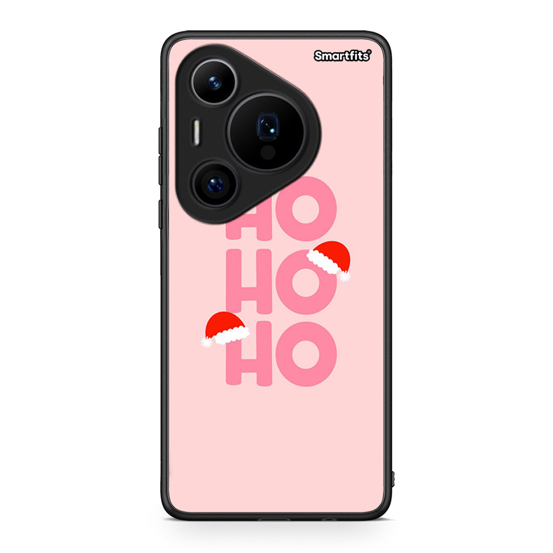 Huawei Pura 70 Pro / 70 Pro+ Xmas Ho Ho Ho θήκη από τη Smartfits με σχέδιο στο πίσω μέρος και μαύρο περίβλημα | Smartphone case with colorful back and black bezels by Smartfits