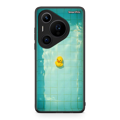 Huawei Pura 70 Pro / 70 Pro+ Yellow Duck θήκη από τη Smartfits με σχέδιο στο πίσω μέρος και μαύρο περίβλημα | Smartphone case with colorful back and black bezels by Smartfits