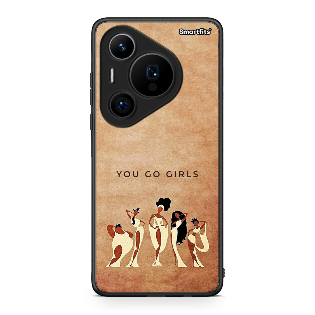 Huawei Pura 70 Pro / 70 Pro+ You Go Girl θήκη από τη Smartfits με σχέδιο στο πίσω μέρος και μαύρο περίβλημα | Smartphone case with colorful back and black bezels by Smartfits