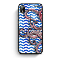 Thumbnail for Huawei Y5 2019 Chevron Devilfish θήκη από τη Smartfits με σχέδιο στο πίσω μέρος και μαύρο περίβλημα | Smartphone case with colorful back and black bezels by Smartfits