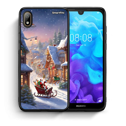 Θήκη Huawei Y5 2019 Christmas Snow από τη Smartfits με σχέδιο στο πίσω μέρος και μαύρο περίβλημα | Huawei Y5 2019 Christmas Snow case with colorful back and black bezels