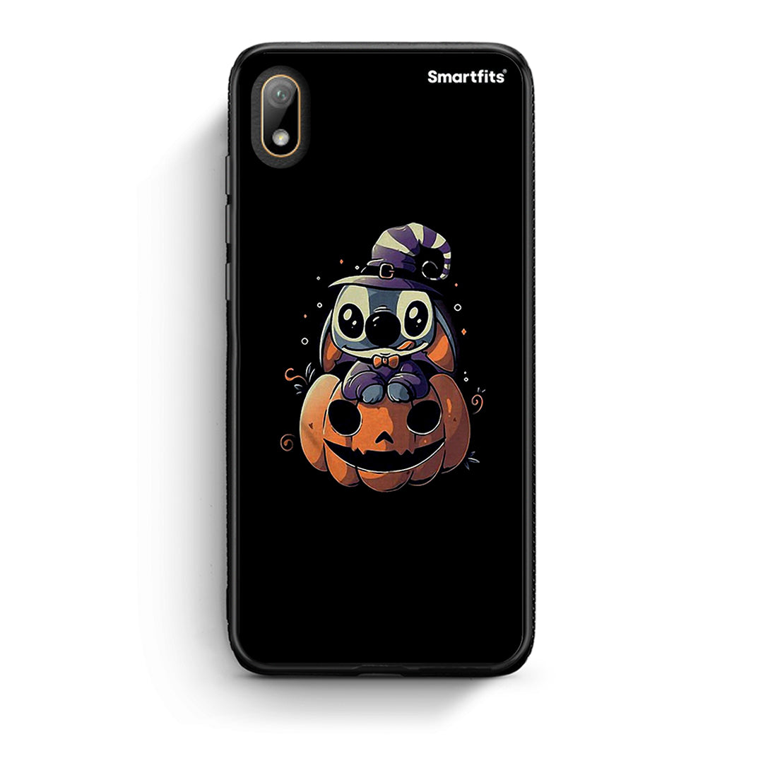 Huawei Y5 2019 Halloween Stitch θήκη από τη Smartfits με σχέδιο στο πίσω μέρος και μαύρο περίβλημα | Smartphone case with colorful back and black bezels by Smartfits