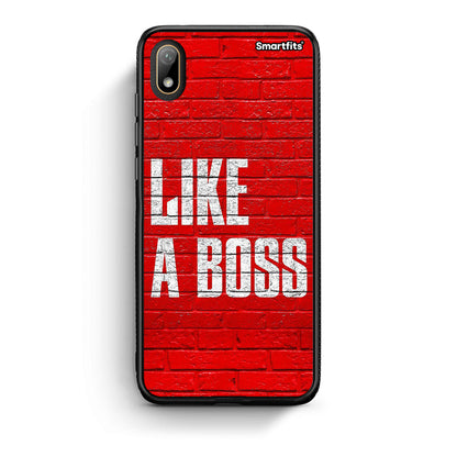 Huawei Y5 2019 Like A Boss θήκη από τη Smartfits με σχέδιο στο πίσω μέρος και μαύρο περίβλημα | Smartphone case with colorful back and black bezels by Smartfits