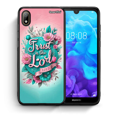 Θήκη Huawei Y5 2019 Lord Trust από τη Smartfits με σχέδιο στο πίσω μέρος και μαύρο περίβλημα | Huawei Y5 2019 Lord Trust case with colorful back and black bezels