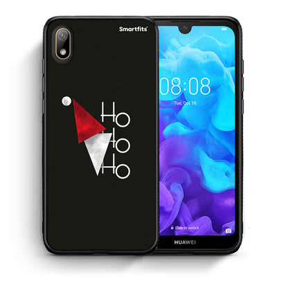 Θήκη Huawei Y5 2019 Minimal Christmas από τη Smartfits με σχέδιο στο πίσω μέρος και μαύρο περίβλημα | Huawei Y5 2019 Minimal Christmas case with colorful back and black bezels