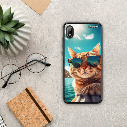 Summer Cat - Huawei Y5 2019 θήκη