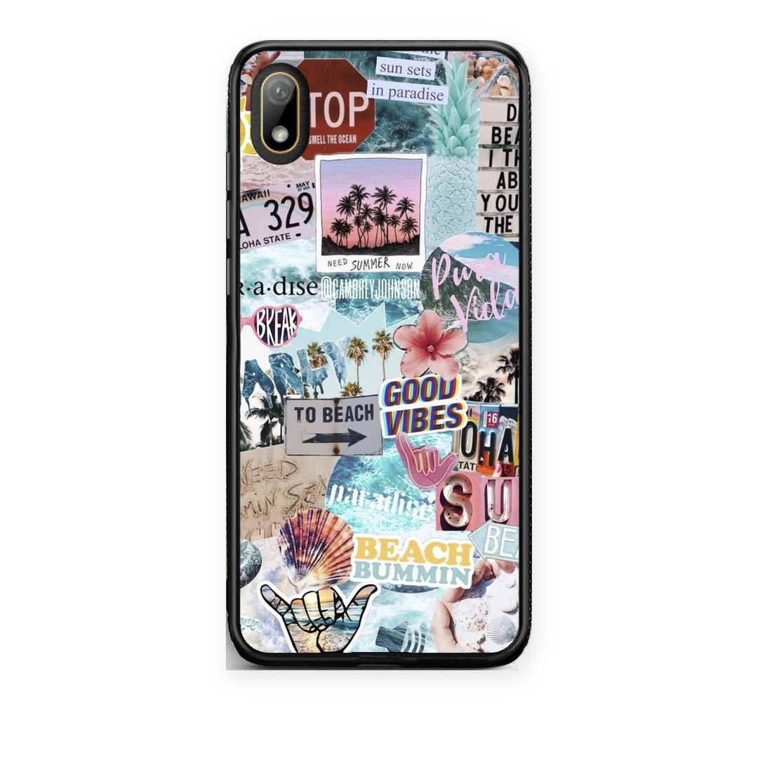 Θήκη Huawei Y5 2019 Summer Vibes από τη Smartfits με σχέδιο στο πίσω μέρος και μαύρο περίβλημα | Huawei Y5 2019 Summer Vibes case with colorful back and black bezels