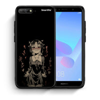 Thumbnail for Θήκη Huawei Y6 2018 Anime Girl από τη Smartfits με σχέδιο στο πίσω μέρος και μαύρο περίβλημα | Huawei Y6 2018 Anime Girl case with colorful back and black bezels