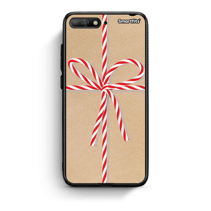 Huawei Y6 2018 Christmas Gift θήκη από τη Smartfits με σχέδιο στο πίσω μέρος και μαύρο περίβλημα | Smartphone case with colorful back and black bezels by Smartfits