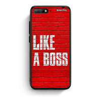 Thumbnail for Huawei Y6 2018 Like A Boss θήκη από τη Smartfits με σχέδιο στο πίσω μέρος και μαύρο περίβλημα | Smartphone case with colorful back and black bezels by Smartfits