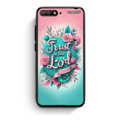 Huawei Y6 2018 Lord Trust θήκη από τη Smartfits με σχέδιο στο πίσω μέρος και μαύρο περίβλημα | Smartphone case with colorful back and black bezels by Smartfits