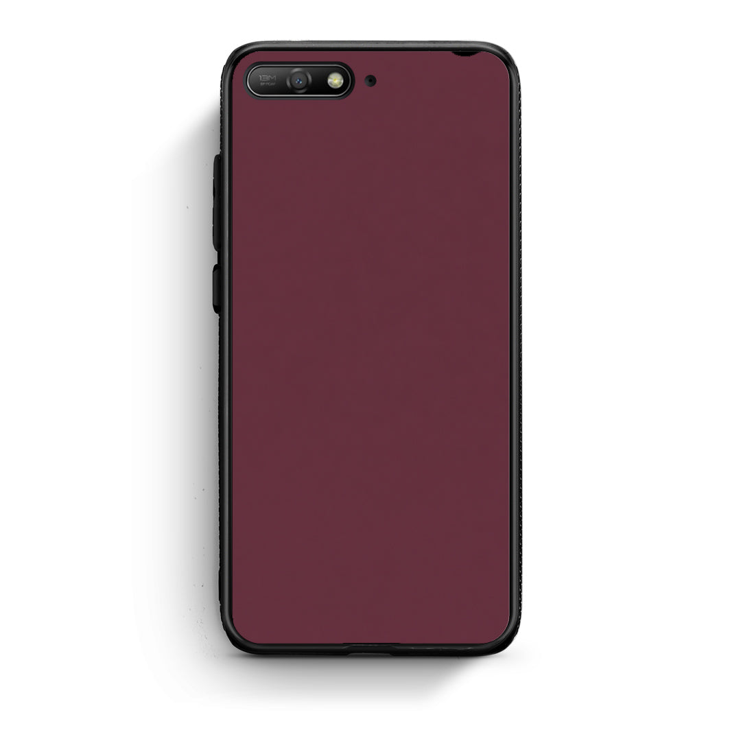 Θήκη Huawei Y6 2018 / Honor 7A Muted Burgundy από τη Smartfits με σχέδιο στο πίσω μέρος και μαύρο περίβλημα | Huawei Y6 2018 / Honor 7A Muted Burgundy case with colorful back and black bezels